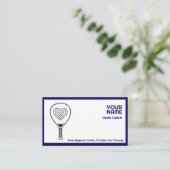 🎾Custom text,  Padel Coach 名刺 (スタンド正面)