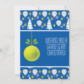 🎾🎄Custom text,  Padel-ing Through the Snow! シーズンカード (正面)