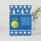 🎾🎄Custom text,  Padel-ing Through the Snow! シーズンカード (スタンド正面)