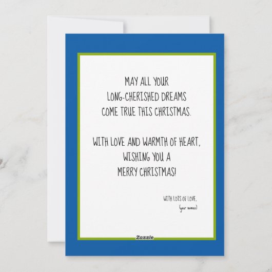 🎾🎄Custom text,  Padel-ing Through the Snow! シーズンカード (裏面)