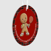 🎾🎄Custom text,  Padel Powered Christmas オーナメント (正面)