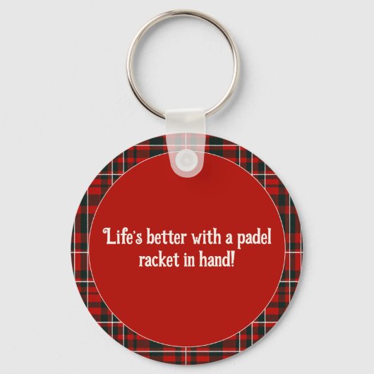 🎾🎄Custom text,  Padel Powered Christmas キーホルダー (裏面)