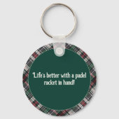 🎾🎄Custom text,  Padel Powered Christmas キーホルダー (裏面)
