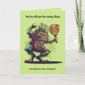 Custom text, padel Trollin' the Court Nana Edition カード (正面)