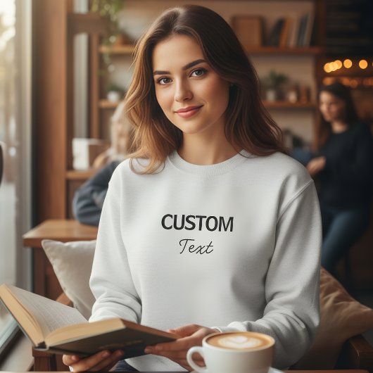 Custom Text Personalized Sweatshirt - Minimalist スウェットシャツ