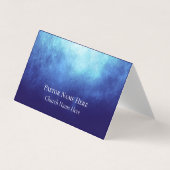 Custom Text & Photo Modern Blue Church Pastor 名刺 (正面)