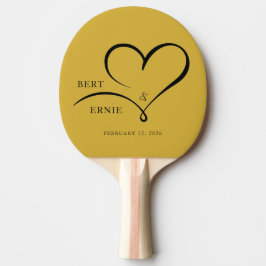 Custom Text Ping Pong Paddle Wedding FavorKeepsake 卓球ラケット