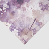 Custom Text Purple Watercolor Japanese Parasol 薄葉紙 (詳細)