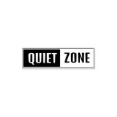 Custom Text Quiet Zone セルフインキングスタンプ (デザイン)