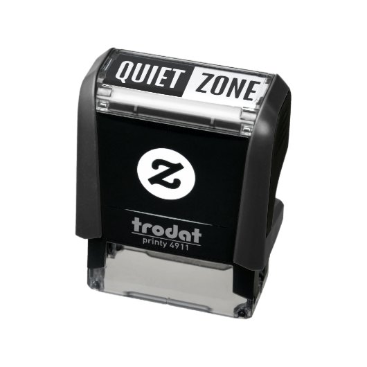 Custom Text Quiet Zone セルフインキングスタンプ (商品)
