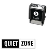 Custom Text Quiet Zone セルフインキングスタンプ (インサイチュ)