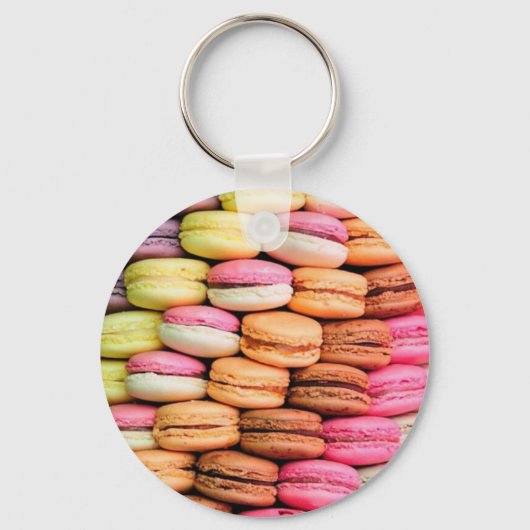 Custom Text Quirky Macaroons キーホルダー (裏面)