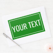 Custom Text Rectangle Stickers for Office Supplies 長方形シール (封筒)