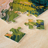 Custom Text Redwood Forest Family Cycling Colorful ジグソーパズル (側面)