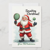 🎾🎄Custom text, Santa’s Padel Pop シーズンカード (正面)