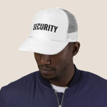 Custom Text Security Team Crew Mens Womens Unisex キャップ<br><div class="desc">Custom Text Upload Photo Image or Company Logo Text Here Modern Elegant Template Men's Women's Unisex Security Member Black White Baseball Cap / Trucker Hat. Colors: White, White and Navy Blue, Tan and Brown, Red / White / Blue, Yellow, White and Maroon, White and Green, White and Royal, White and...</div>