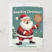 🎾🎄Custom text,  Serve & Celebrate シーズンカード (正面)