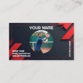🎾Custom text, Smash & Serve Custom Padel Coach 名刺 (裏面)