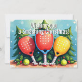 🎾🎄Custom text, Smash & Sparkle シーズンカード (正面)