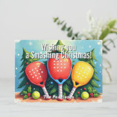 🎾🎄Custom text, Smash & Sparkle シーズンカード (スタンド正面)