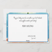 🎾🎄Custom text, Smash & Sparkle シーズンカード (裏面)