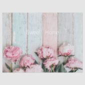 Custom text Swee home Romantic rustic pastel wood  薄葉紙 (正面)