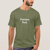 Custom text T-shirt, choose your text Tシャツ (正面)
