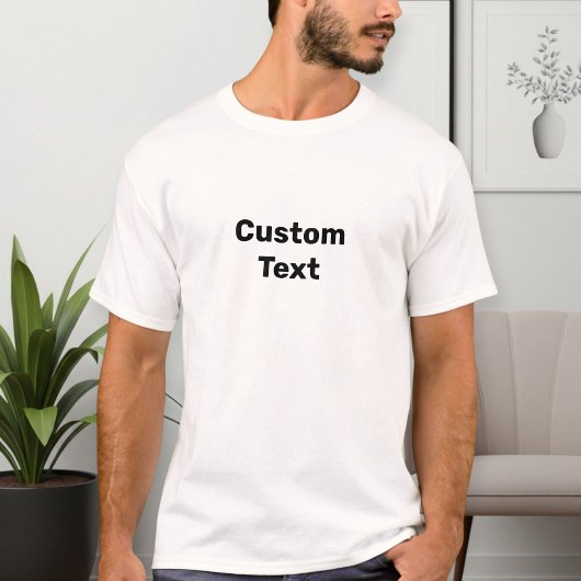 Custom text T-shirt, choose your text Tシャツ