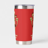 Custom Text Taco Party 保温保冷タンブラー (左面)