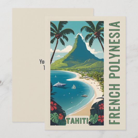 Custom Text Tahiti (正面/裏面)