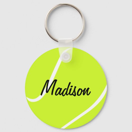 Custom Text Tennis Ball Key Chains キーホルダー (正面)