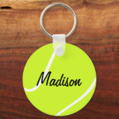 Custom Text Tennis Ball Key Chains キーホルダー (正面)