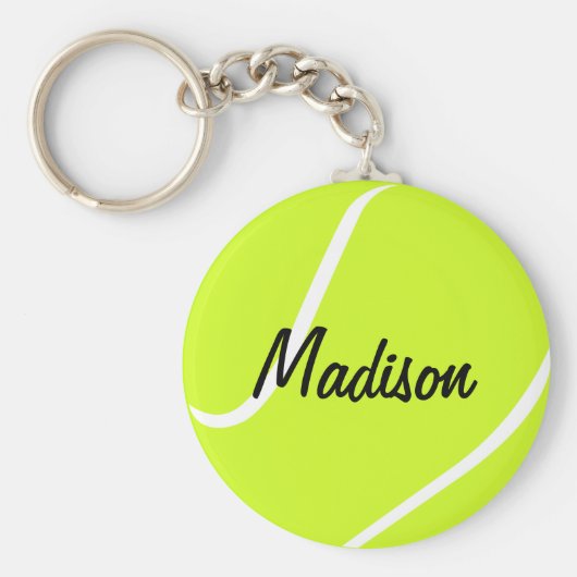 Custom Text Tennis Ball Key Chains キーホルダー (正面)