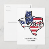 Custom Text Texas ポストカード (正面/裏面)