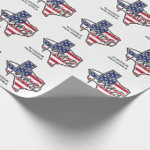 Custom Text Texas ラッピングペーパー (角)