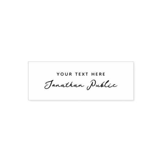Custom Text Typography Script Name Simple Template セルフインキングスタンプ (デザイン)