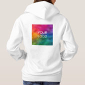 Custom Text Upload Your Logo Womens Double Sided パーカ (裏面)