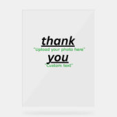 Custom Text & Upload Your Photo Personalized アクリルサイン (正面)