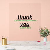 Custom Text & Upload Your Photo Personalized アクリルサイン (ウェディング)