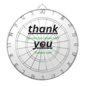 Custom Text & Upload Your Photo Personalized ダーツボード (正面)