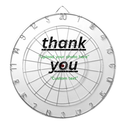 Custom Text & Upload Your Photo Personalized ダーツボード (正面)