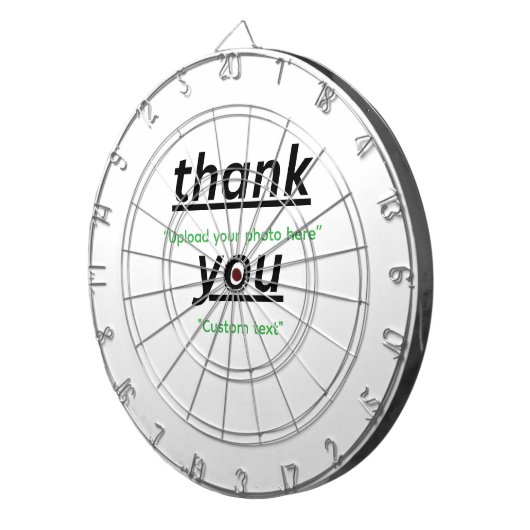 Custom Text & Upload Your Photo Personalized ダーツボード (正面右)