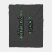 Custom Text & Upload Your Photo Personalized フリースブランケット (正面)