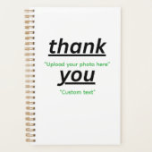 Custom Text & Upload Your Photo Personalized プランナー手帳 (正面)