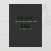 Custom Text & Upload Your Photo Personalized ポストカード (正面)