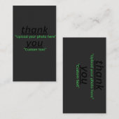 Custom Text & Upload Your Photo Personalized 名刺 (正面/裏面)