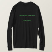 Custom Text & Upload Your Photo Personalized Tシャツ (デザイン裏面)