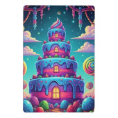 Custom Text Whimsical Candy Cake Illustration ミニクリップボード (裏面)