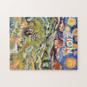 Custom Text Zion Animal Deer Colorful Landscape ジグソーパズル (横)