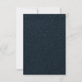 Custom Textured Charcoal RSVP – Matte Sparkle Card (正面)